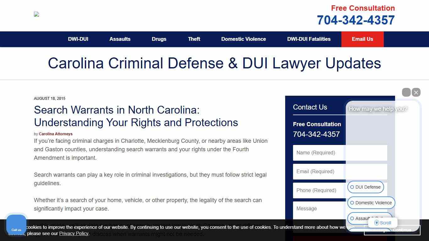 Search Warrants in North Carolina: Understanding Your Rights